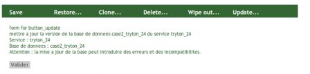 Montée de version d'une base de données Montée de version d'une base de données
